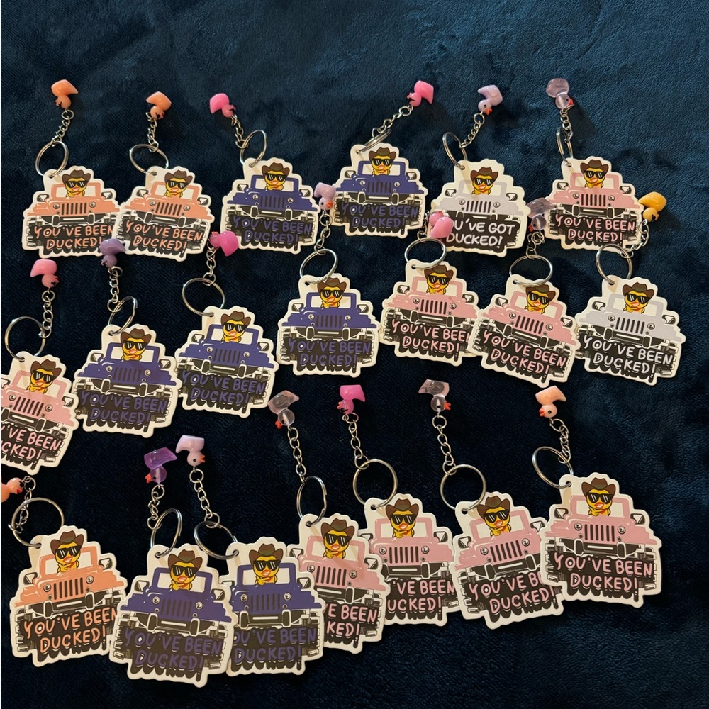 Duck Duck Jeep keychains